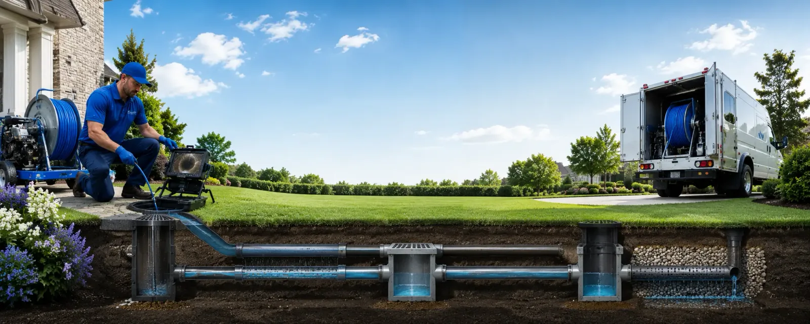 Outdoor drain cleaning information for Hosmer, SD